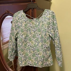 J. Crew Floral Blouse